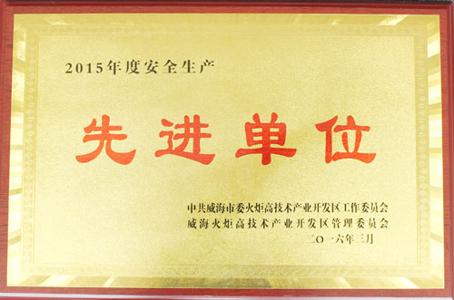 联桥集团获“2015年度安全生产先进单位”荣誉称号